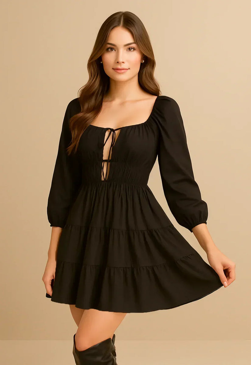 Modesty Espalda Abierta Vestido Con Corpino Encaje Verde Oliva Tallas Grandes
