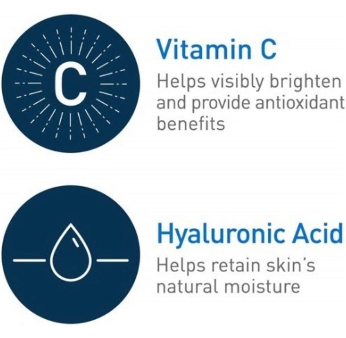 CeraVe Suero de Vitamina C con Ácido Hialurónico. Despigmenta y aclara la piel