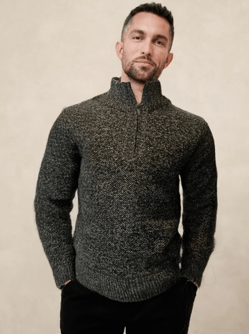 Sweater half zip para hombre