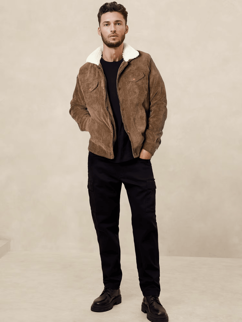 Chaqueta ovejera para hombre