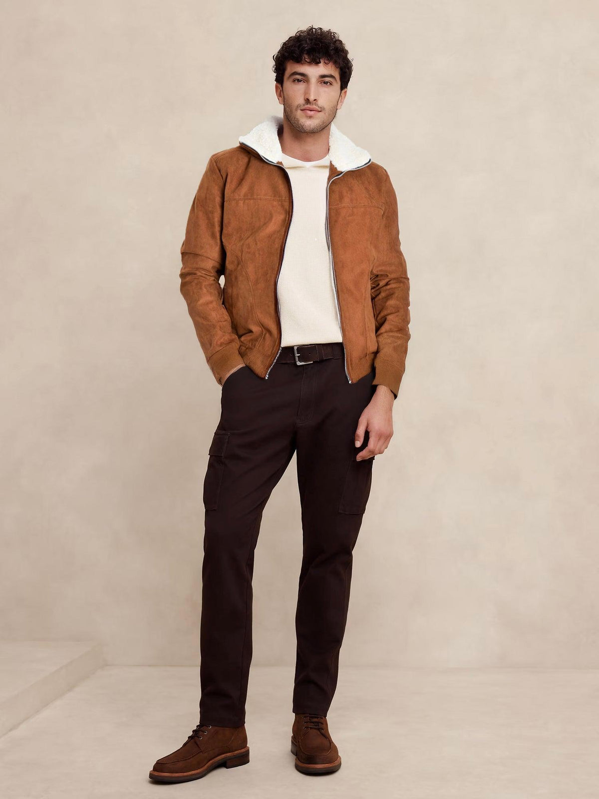 Chaqueta cuello ovejero para hombre