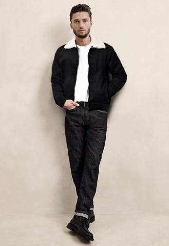Chaqueta cuello ovejero para hombre
