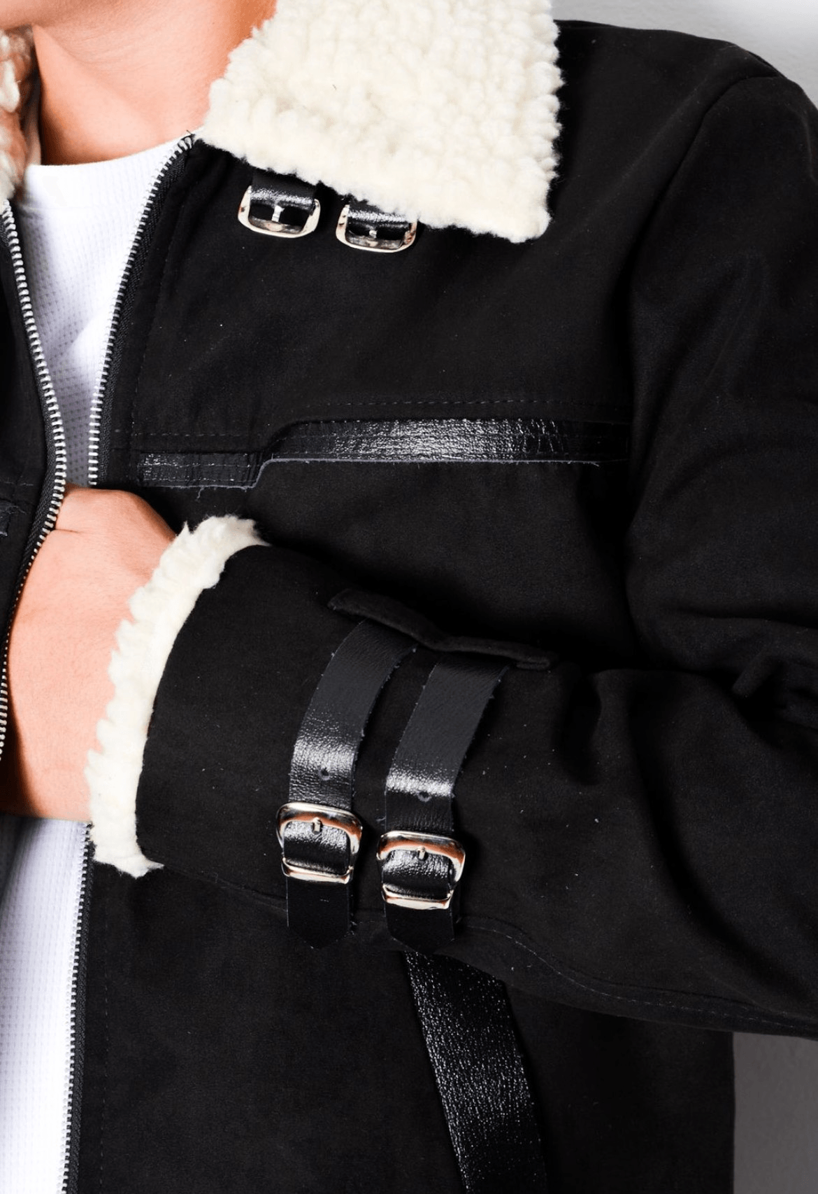 Chaqueta tipo piloto para hombre