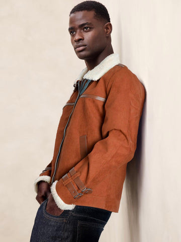 Chaqueta tipo piloto para hombre