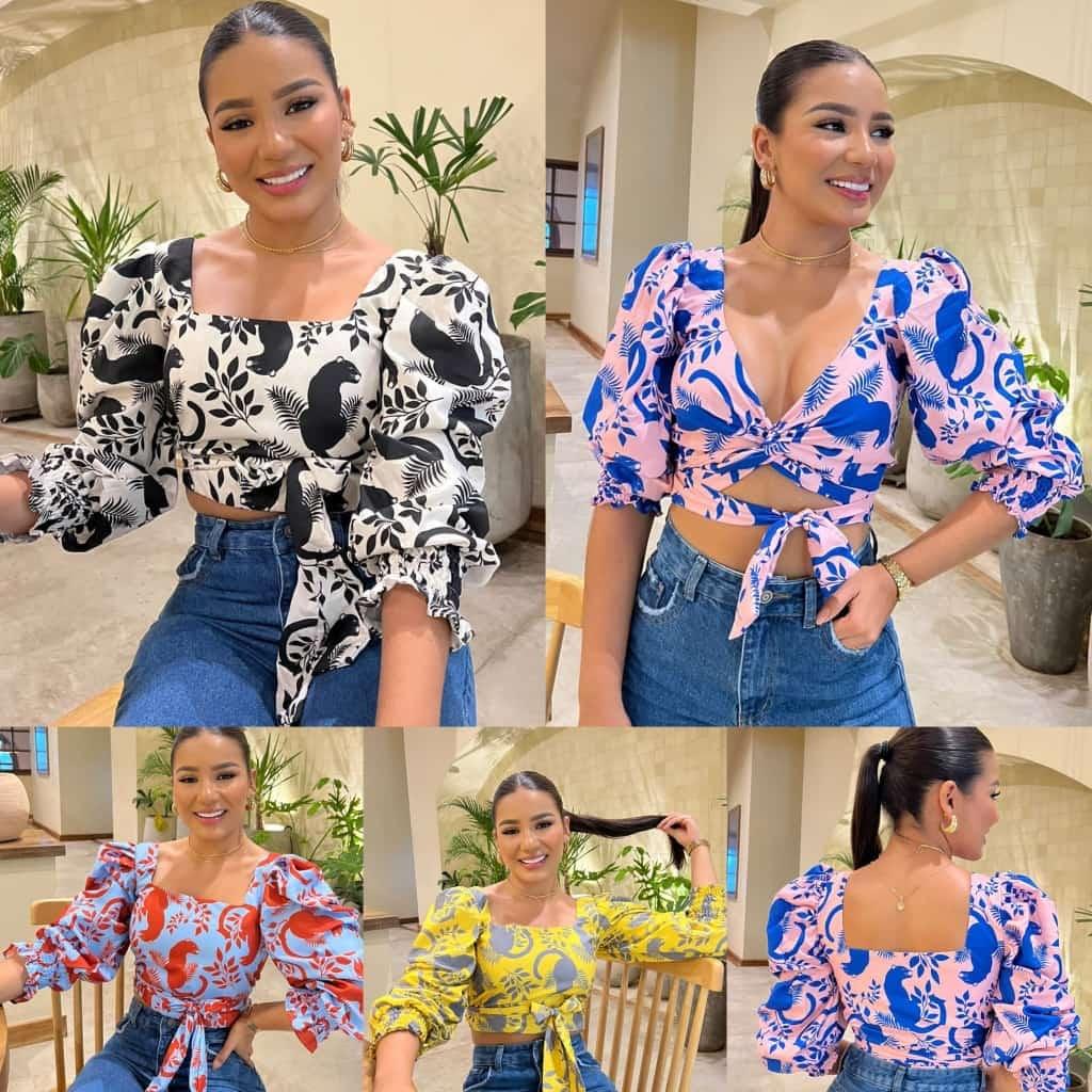 Blusa top colores