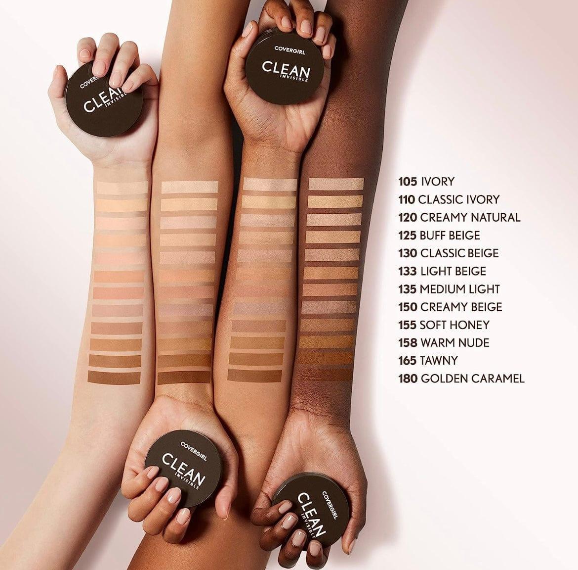 Covergirl Polvo invisible translúcido, ligero, transpirable, vegano, tono Creamy Beige