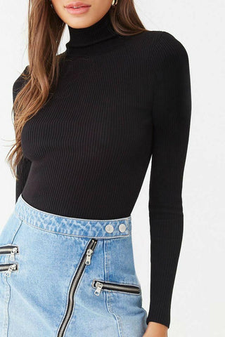 Buzo sweater negro delgado
