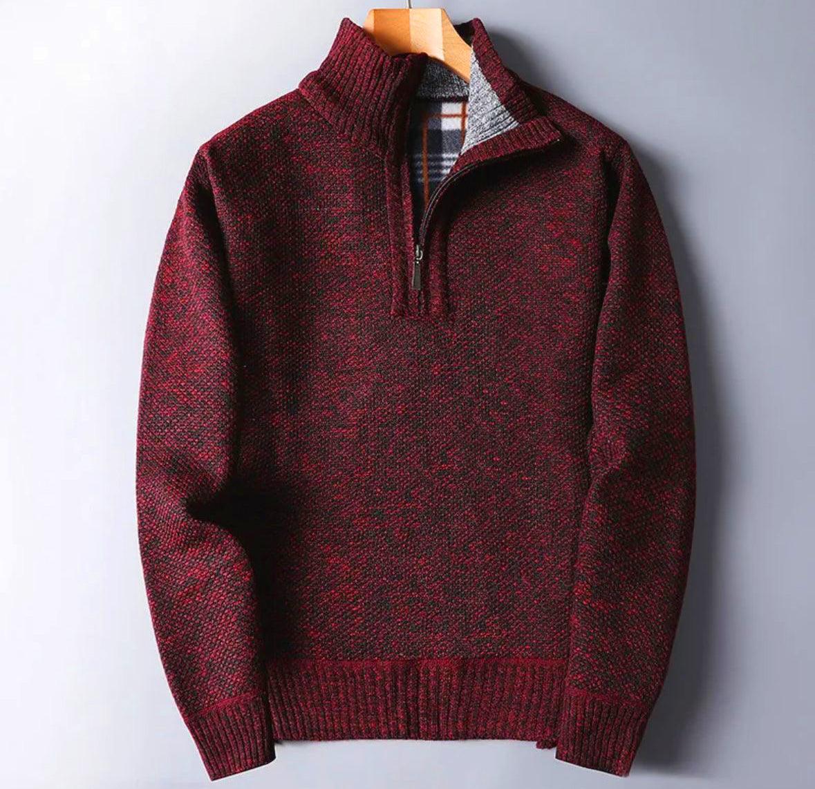 Sweater half zip para hombre