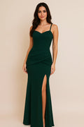 Vestido Verde Corte Sirena