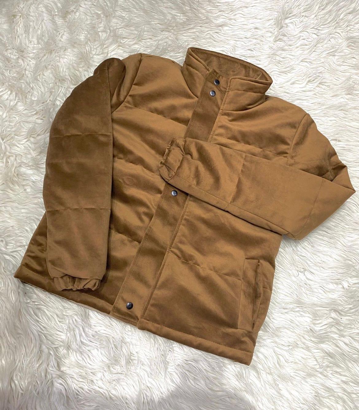 Chaqueta acolchada puff hombre color ocre bomber