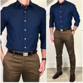 Pantalón Drill Color Ocre Hombre