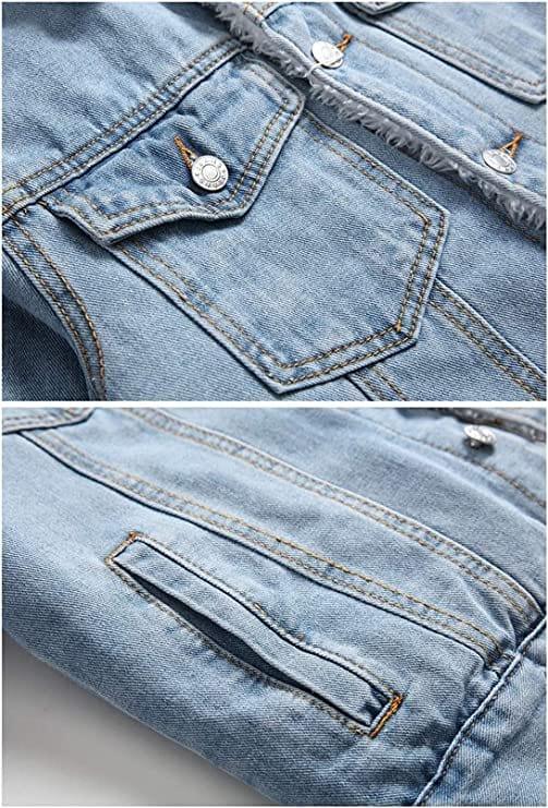 Chaqueta Ovejera Jean Azul Claro Hombre
