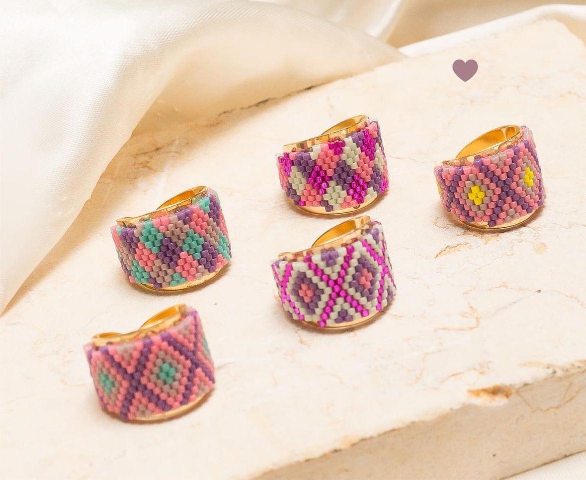 Anillos tejidos Miyuki